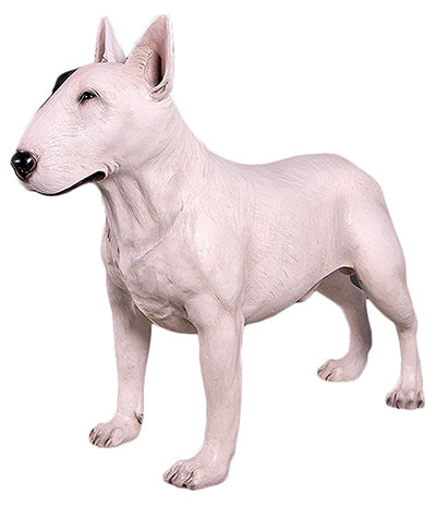 Resin Bull Terrier White
